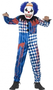 Sinister Clown Boys Halloween Fancy Dress Costume