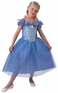 Girls Cinderella princess fancy dress costume