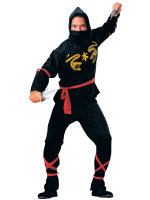 Mens Authentic style Japanese Ninja Fancy Dress Costume 