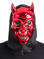 Red devil hooded mask